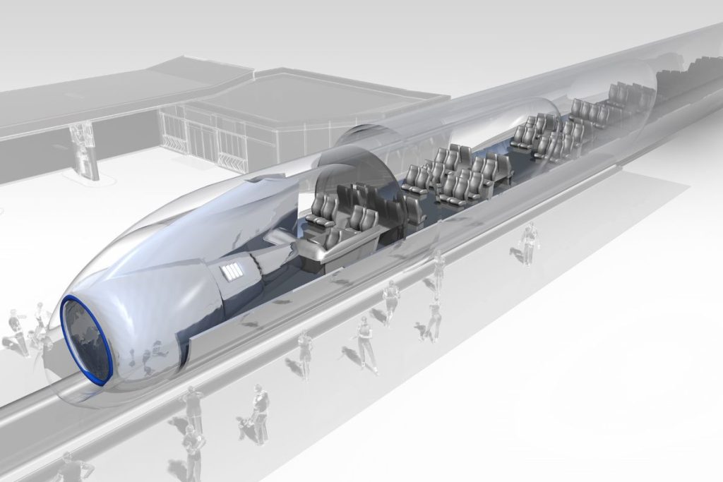 Capsule hyperloop Européenne